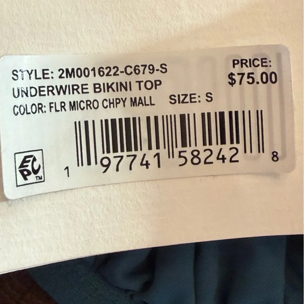 Vineyard Vines Bikini Underwire Bikini High Waist Bottom Size Small/Medium NWOT - Picture 6 of 6